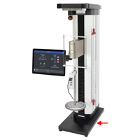 An F305-IMT test frame is shown configured with the AC1130 inversion plate for sensor calibration.